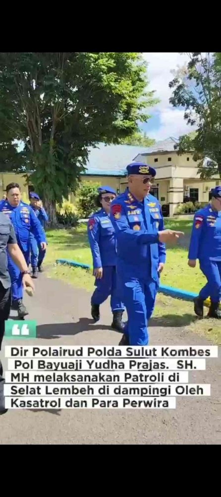 Surya Borneo : Dirpolairud Polda Sulut Pimpin Patroli Laut di Selat Lembeh, Pastikan Keamanan Perairan Bitung