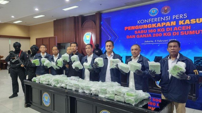 Surya Borneo : BNN Gagalkan Peredaran Sabu di Aceh Senilai Rp 208 M